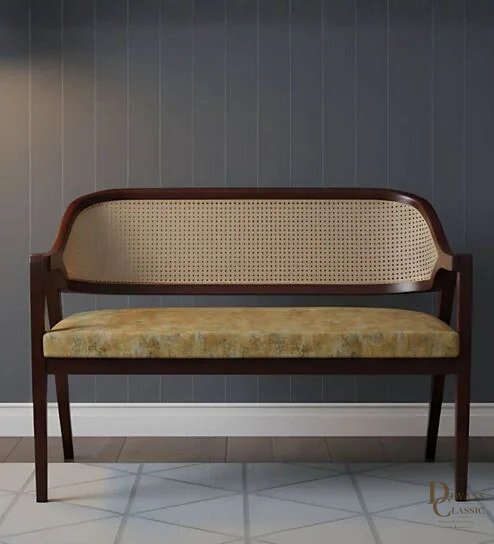 Sidr Solid Wood Lofa Sofa In Gold Velvet Finish — Diwans Classic